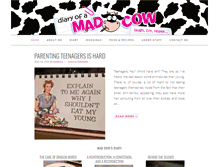 Tablet Screenshot of diaryofamadcow.com.au